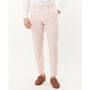 Tallia Delave Linen Slim Fit Cropped Pant